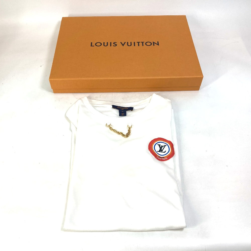 LOUIS VUITTON ワッペン レインボーパッチ アパレル トップス RW222W 半袖Ｔシャツ コットン レディース ホワイト