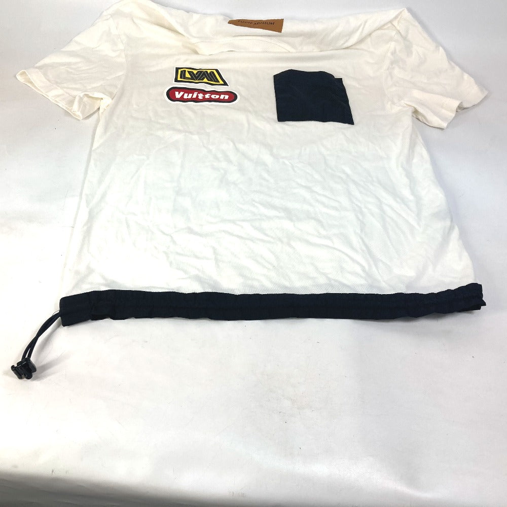 LOUIS VUITTON 1ABJ28 ハイブリッドコットンＴシャツ アパレル トップス RM232 半袖Ｔシャツ コットン メンズ ホワイト
