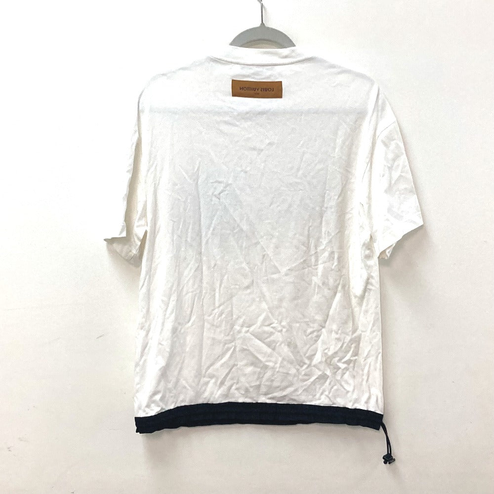 LOUIS VUITTON 1ABJ28 ハイブリッドコットンＴシャツ アパレル トップス RM232 半袖Ｔシャツ コットン メンズ ホワイト