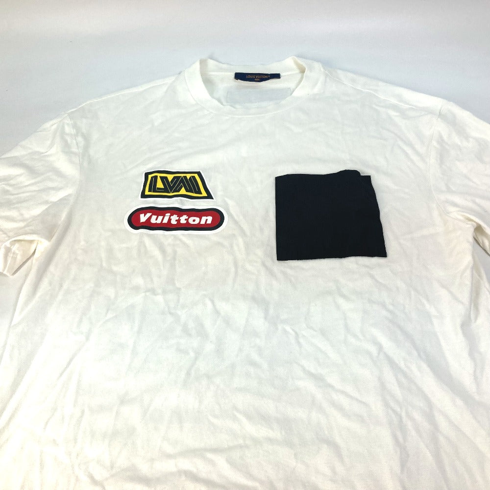 LOUIS VUITTON 1ABJ28 ハイブリッドコットンＴシャツ アパレル トップス RM232 半袖Ｔシャツ コットン メンズ ホワイト
