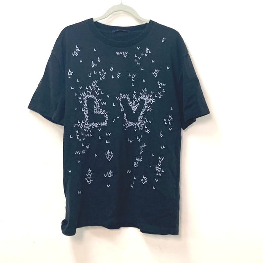 LOUIS VUITTON LVスプレッドエンブロイダリー アパレル トップス RW222M 半袖Ｔシャツ コットン メンズ ブラック
