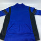 LOUIS VUITTON Virgil Abloh mesh logo zip-up top, short-sleeved cotton shirt, blue, for men
