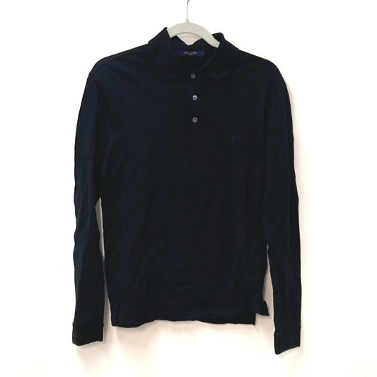 LOUIS VUITTON LVサークルロゴ ポロシャツ 襟付き トップス アパレル 長袖シャツ コットン メンズ ブラック - brandshop-reference