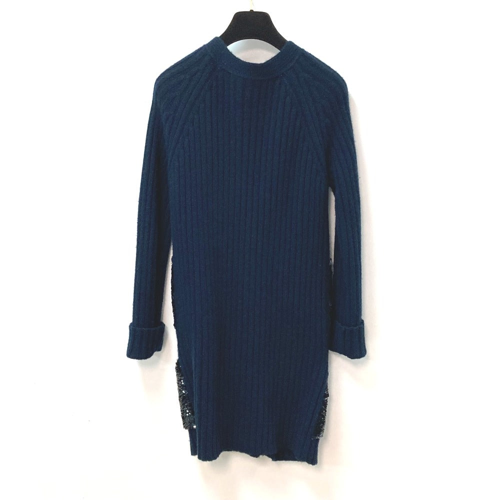 LOUIS VUITTON アパレル アウター スパンコール 長袖 ロングカーディガン ジャケット カーディガン カシミヤ レディース ネイビー - brandshop-reference