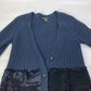 LOUIS VUITTON アパレル アウター スパンコール 長袖 ロングカーディガン ジャケット カーディガン カシミヤ レディース ネイビー - brandshop-reference