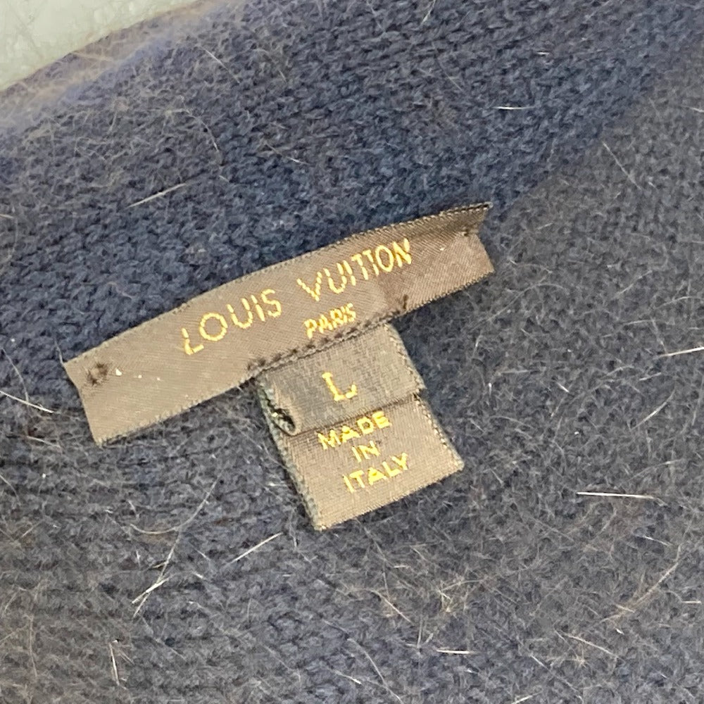 LOUIS VUITTON アウター アパレル ニット ファー ジップアップ ケープ ポンチョ ウール レディース ブラウン - brandshop-reference