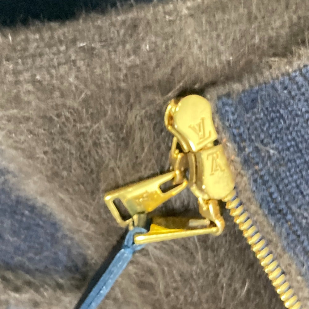 LOUIS VUITTON アウター アパレル ニット ファー ジップアップ ケープ ポンチョ ウール レディース ブラウン - brandshop-reference