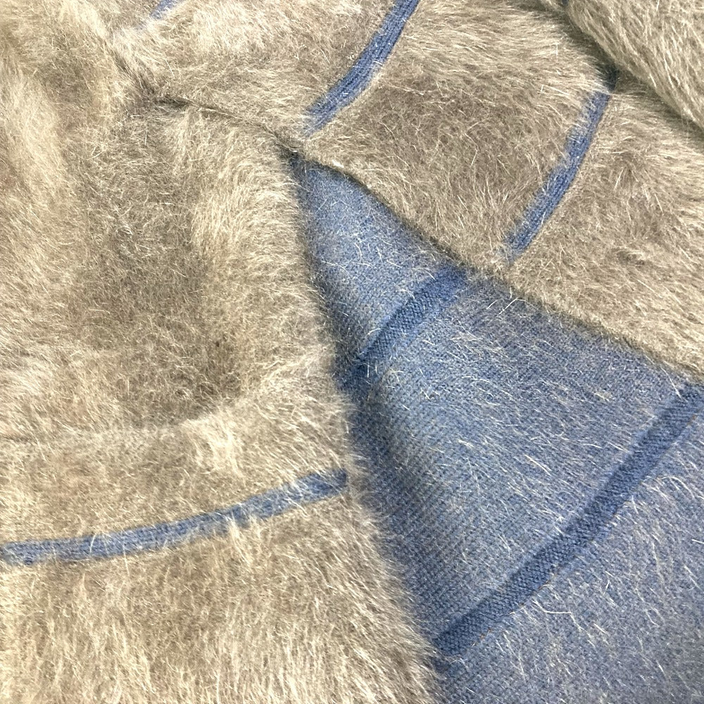 LOUIS VUITTON アウター アパレル ニット ファー ジップアップ ケープ ポンチョ ウール レディース ブラウン - brandshop-reference