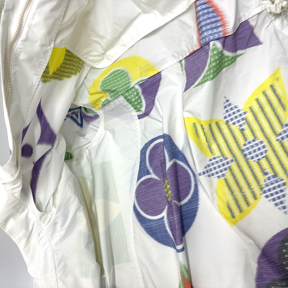 LOUIS VUITTON Multicolor Monogram Windbreaker, Double-Zipper Hooded Jacket, Crinkle-Shakable Polyester Blouson, Men's, Multicolor