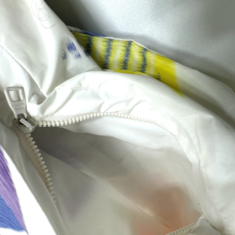 LOUIS VUITTON Multicolor Monogram Windbreaker, Double-Zipper Hooded Jacket, Crinkle-Shakable Polyester Blouson, Men's, Multicolor