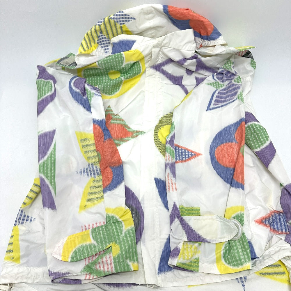 LOUIS VUITTON Multicolor Monogram Windbreaker, Double-Zipper Hooded Jacket, Crinkle-Shakable Polyester Blouson, Men's, Multicolor