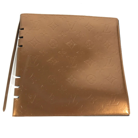 LOUIS VUITTON โมโนแกรม Верนิ ปกหนังสือ ปกอัลบั้ม กล่องเครื่องเขียน ปกสมุด โน้ต โมโนแกรม Верни สำหรับสุภาพสตรี สีบรอนซ์ น้ำตาล