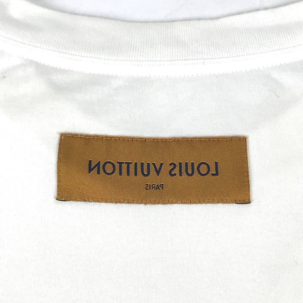 LOUIS VUITTON RM221M I04 HMY10W 22S ロゴ フラワーペインティング 半袖Ｔシャツ コットン メンズ ホワイト