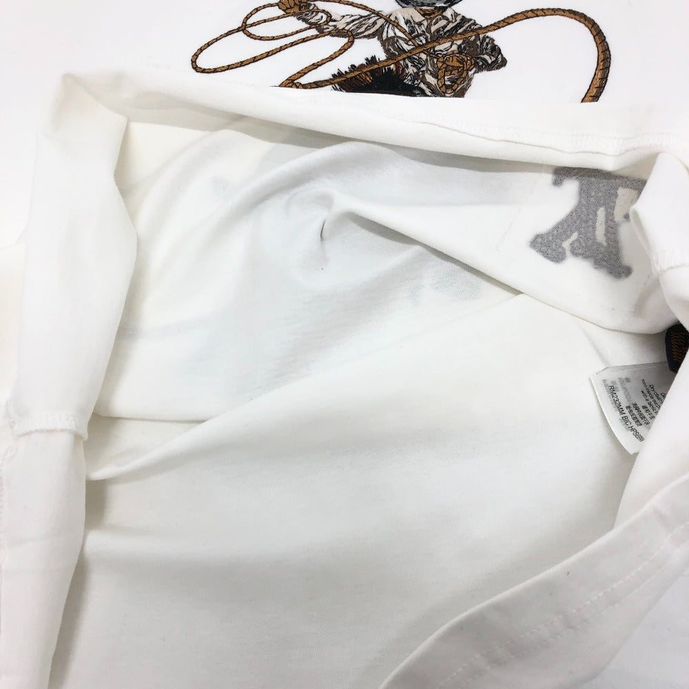 Louis Vuitton 1Afxnm Grafik bersulam baju T-shirt baju pendek lengan pendek lengan baju lengan pendek lelaki putih