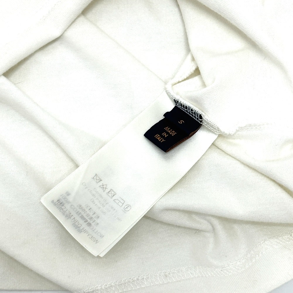 LOUIS VUITTON RM232M NPG HPY35W ロゴ刺繍 アパレル ビーズロゴ クルーネック カットソー トップス 半袖Ｔシャツ コットン レディース ホワイト