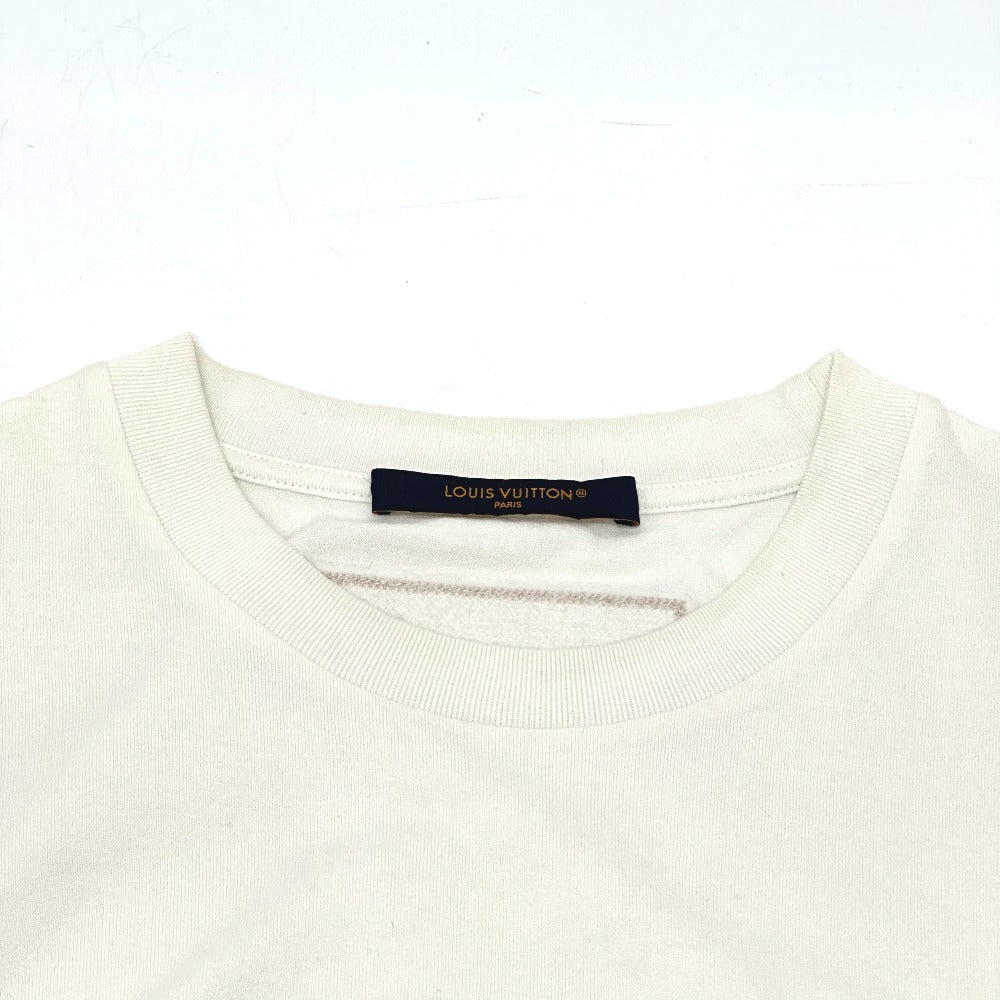 LOUIS VUITTON RM232M NPG HPY35W ロゴ刺繍 アパレル ビーズロゴ クルーネック カットソー トップス 半袖Ｔシャツ コットン レディース ホワイト