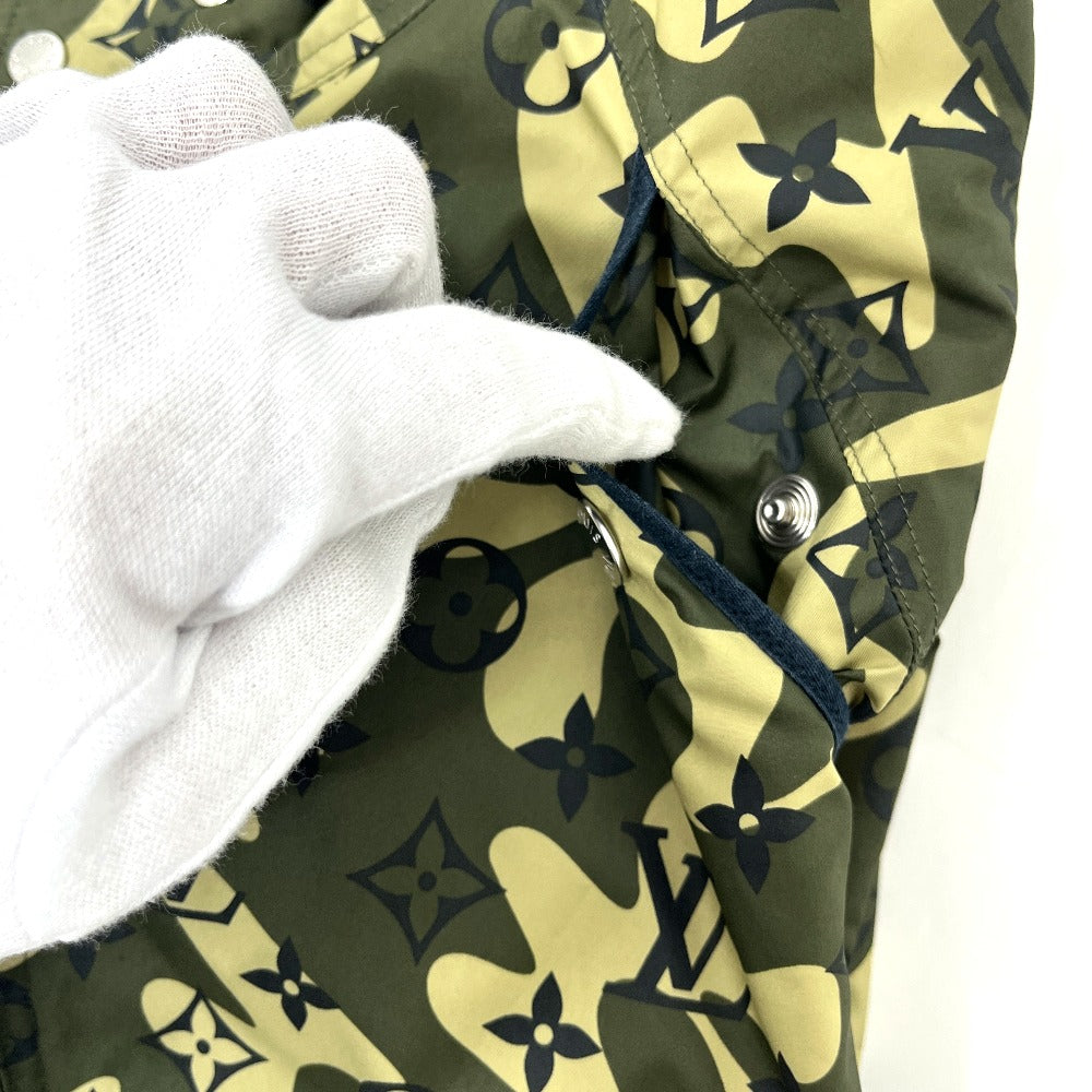 LOUIS VUITTON RM082M ルイヴィトン × 村上隆 モノグラムカモフラージュ アパレル リバーシブル ブルゾン ジャンパー アウター ジャケット ナイロン メンズ カーキ