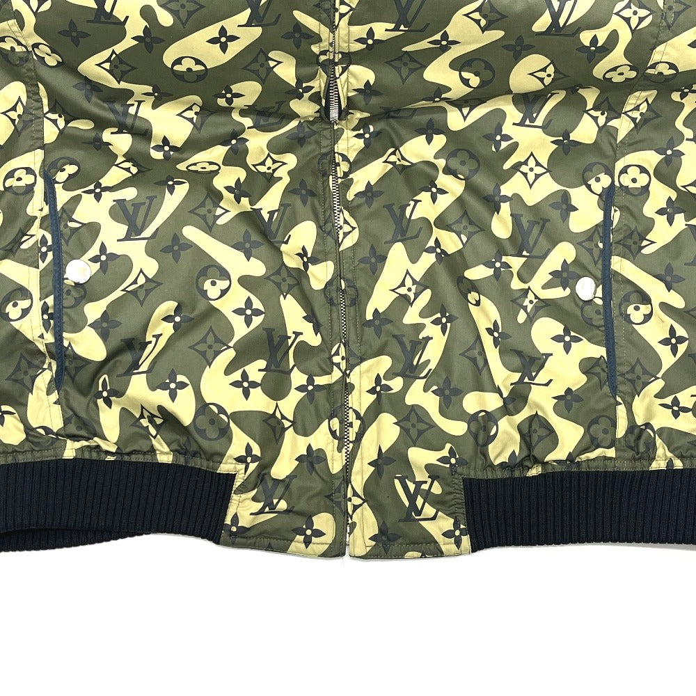 LOUIS VUITTON RM082M ルイヴィトン × 村上隆 モノグラムカモフラージュ アパレル リバーシブル ブルゾン ジャンパー アウター ジャケット ナイロン メンズ カーキ