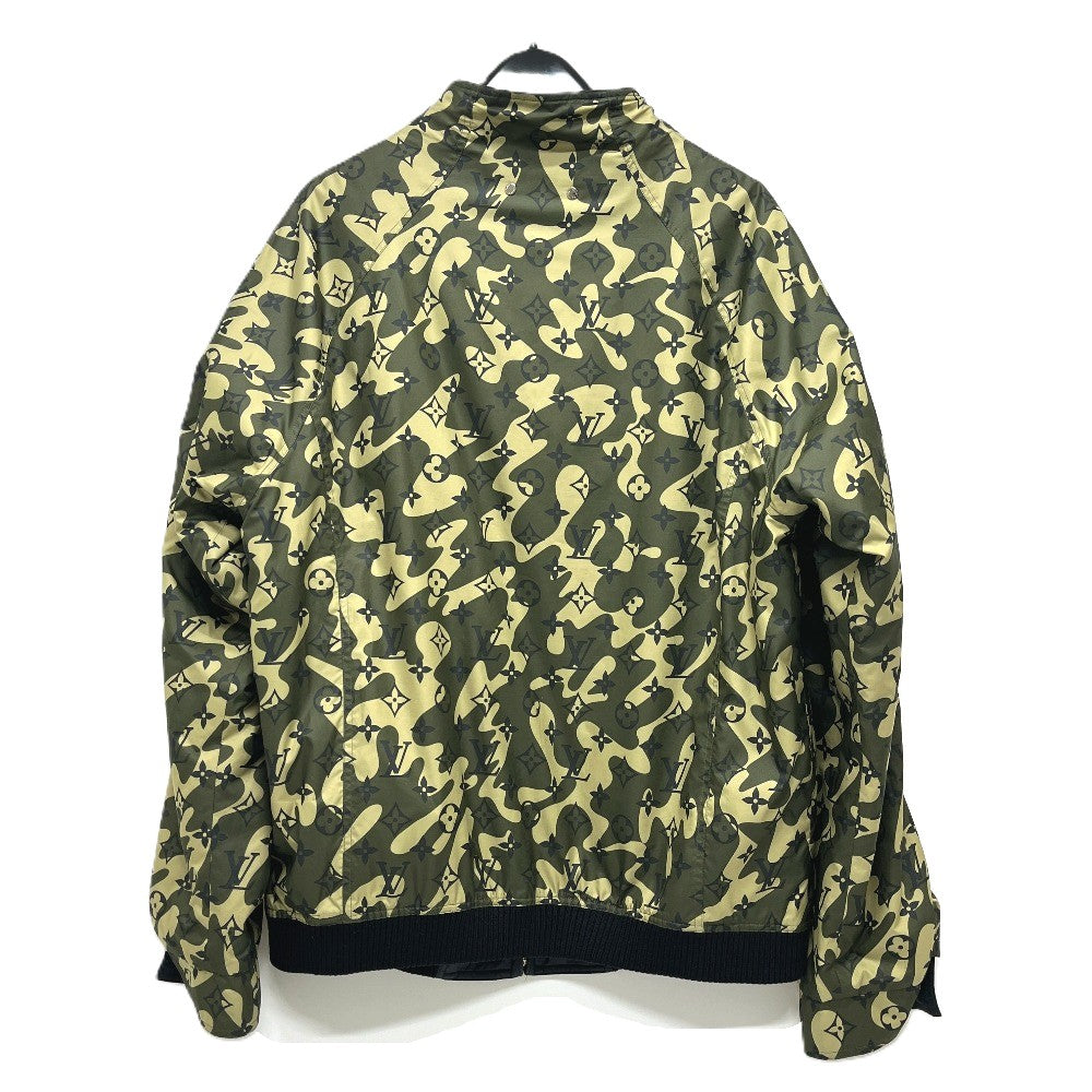 LOUIS VUITTON RM082M ルイヴィトン × 村上隆 モノグラムカモフラージュ アパレル リバーシブル ブルゾン ジャンパー アウター ジャケット ナイロン メンズ カーキ