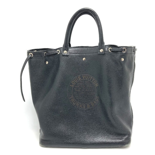 LOUIS VUITTON M95252 Tobago T&amp;B Shoe Bag Tote Bag Leather Women's Noir Black