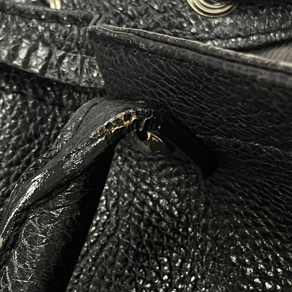 LOUIS VUITTON M95252 Tobago T&amp;B Shoe Bag Tote Bag Leather Women's Noir Black