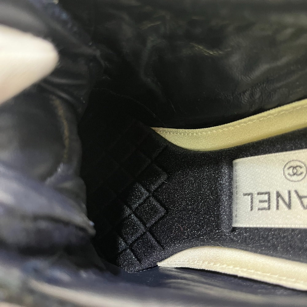 CHANEL G39066 CC Mark Tweed Shoes Low-cut sneakers tweed / suede blue Used