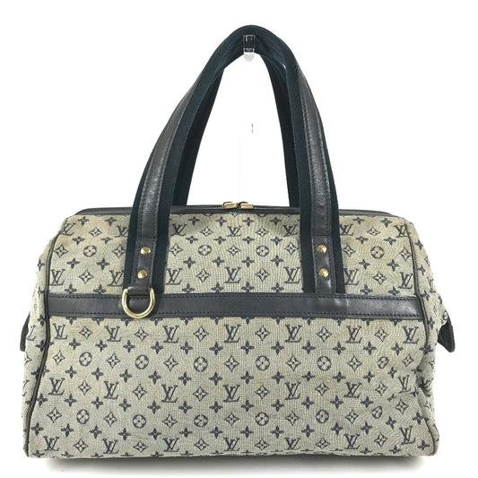 LOUIS VUITTON M92211 Monogram mini Josephine GM Josephine GM Bag Mini Duffle Bag Shoulder Bag Hand Bag Monogram Mini Canvas Navy Used