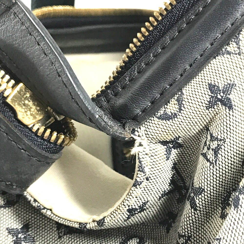 LOUIS VUITTON M92211 Monogram mini Josephine GM Josephine GM Bag Mini Duffle Bag Shoulder Bag Hand Bag Monogram Mini Canvas Navy Used