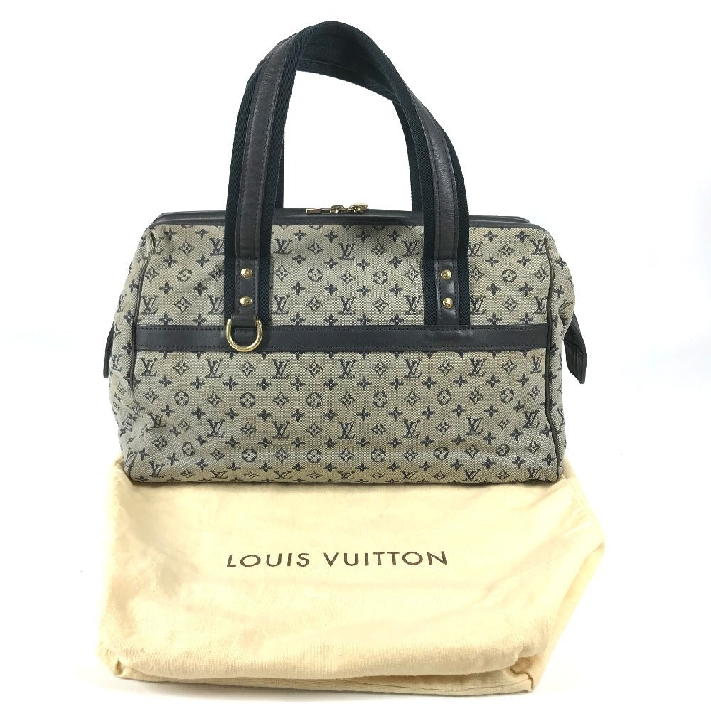 LOUIS VUITTON M92211 Monogram mini Josephine GM Josephine GM Bag Mini Duffle Bag Shoulder Bag Hand Bag Monogram Mini Canvas Navy Used