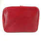 Louis vuitton m44107 epi petit noe beg satu bahu beg tali crossbody beg bahu beg epi wanita castilian merah merah