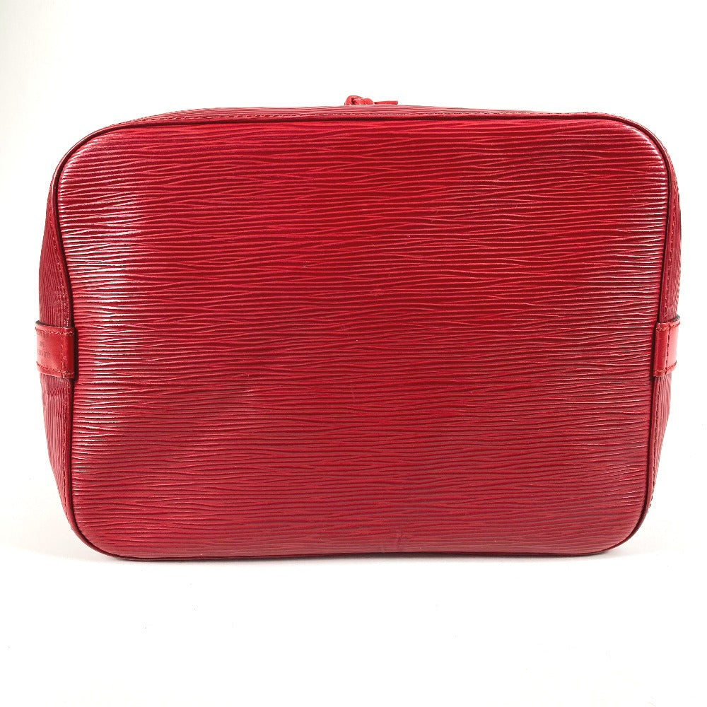 Louis vuitton m44107 epi petit noe beg satu bahu beg tali crossbody beg bahu beg epi wanita castilian merah merah