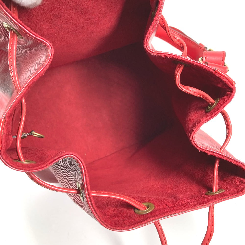 Louis vuitton m44107 epi petit noe beg satu bahu beg tali crossbody beg bahu beg epi wanita castilian merah merah