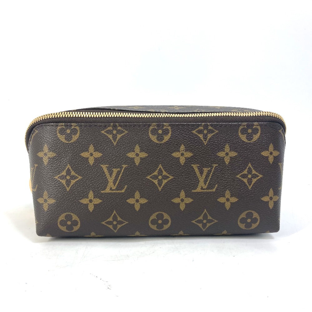 LOUIS VUITTON M47925 6点セット モノグラム シューズ メンテナンスセット ブラシ×5 スプレー×1 靴用品 ポーチ モノグラムキャンバス メンズ ブラウン