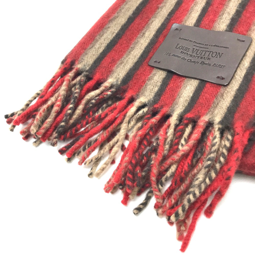 LOUIS VUITTON M71985 Men's and Women's Echarpe Rayet Fashion Accessory Scarf Unisex Rouge Red