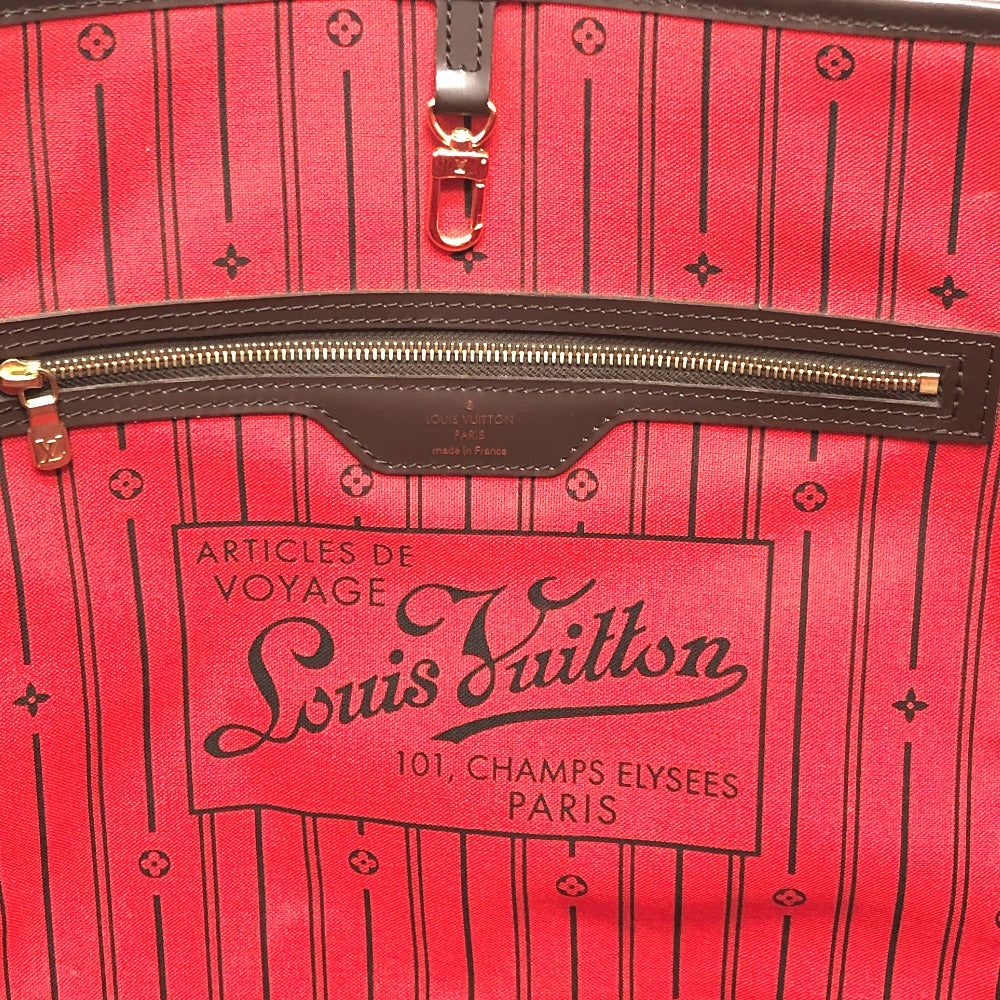 LOUIS VUITTON N51106 ネヴァーフルGM カバン 旧型 ハンドバッグ トートバッグ ダミエキャンバス レディース エベヌ ブラウン