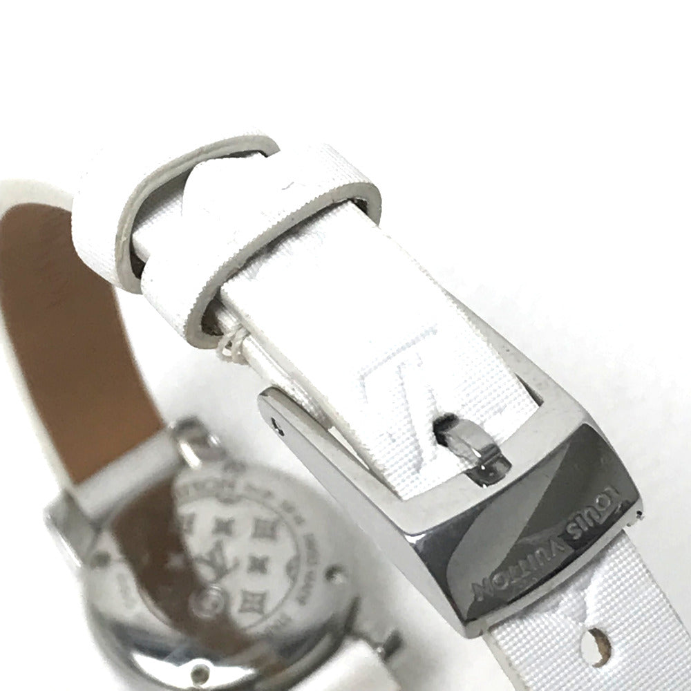 LOUIS VUITTON Q151P ラグダイヤ タンブール ビジュ クォーツ 腕時計 SS レディース ピンク系