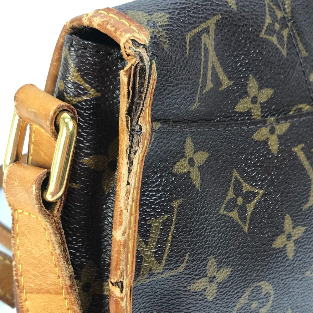 LOUIS VUITTON M40474 Monogram Menilmontant PM Shoulder Bag in Monogram Canvas, Brown