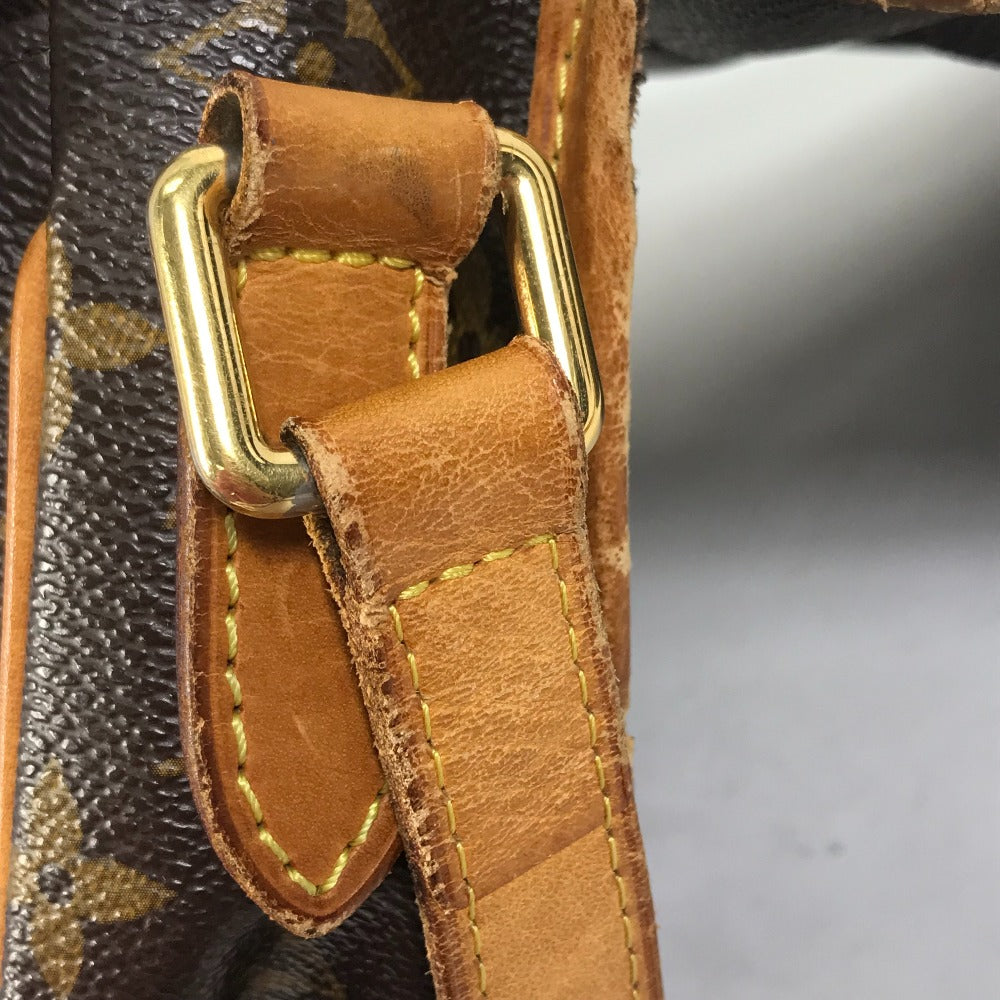 LOUIS VUITTON M40474 Monogram Menilmontant PM Shoulder Bag in Monogram Canvas, Brown