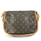 LOUIS VUITTON M40474 Monogram Menilmontant PM Shoulder Bag in Monogram Canvas, Brown