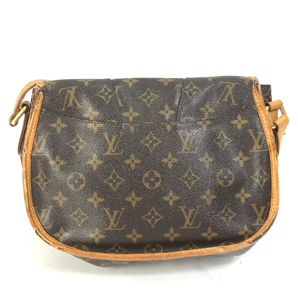 LOUIS VUITTON M40474 Monogram Menilmontant PM Shoulder Bag in Monogram Canvas, Brown
