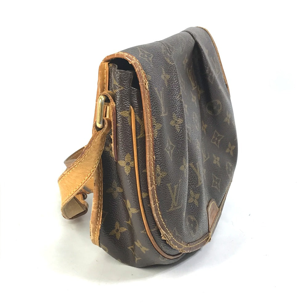 LOUIS VUITTON M40474 Monogram Menilmontant PM Shoulder Bag in Monogram Canvas, Brown