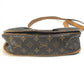 LOUIS VUITTON M40474 Monogram Menilmontant PM Shoulder Bag in Monogram Canvas, Brown