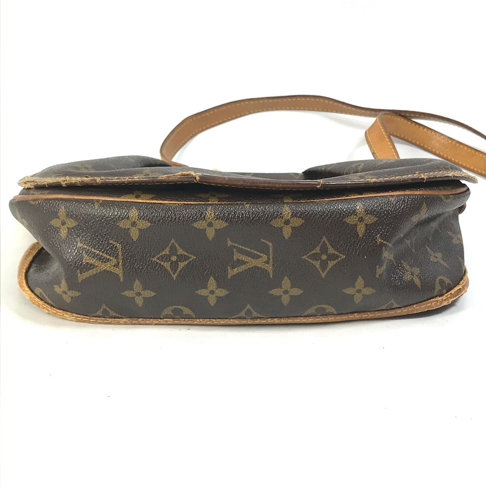 LOUIS VUITTON M40474 Monogram Menilmontant PM Shoulder Bag in Monogram Canvas, Brown