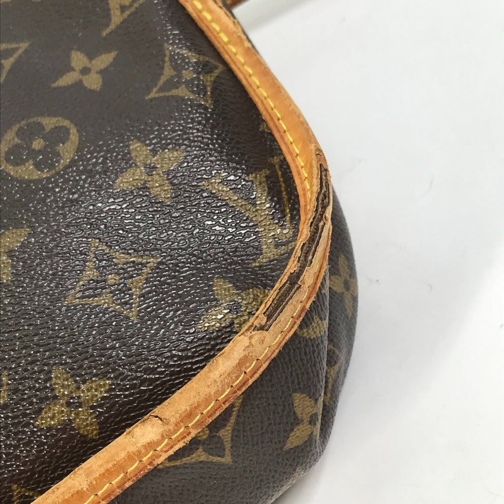 LOUIS VUITTON M40474 Monogram Menilmontant PM Shoulder Bag in Monogram Canvas, Brown