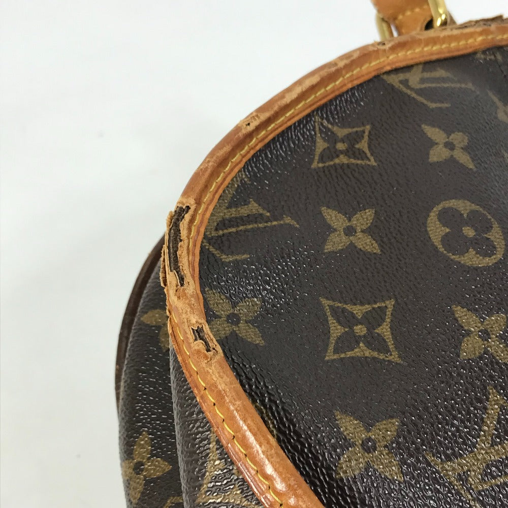 LOUIS VUITTON M40474 Monogram Menilmontant PM Shoulder Bag in Monogram Canvas, Brown