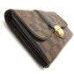 LOUIS VUITTON N61747 ダミエ ポルトフォイユ・システィナ 長財布 ウォレット フラップ 長財布 ダミエキャンバス ユニセックス エベヌ ブラウン
