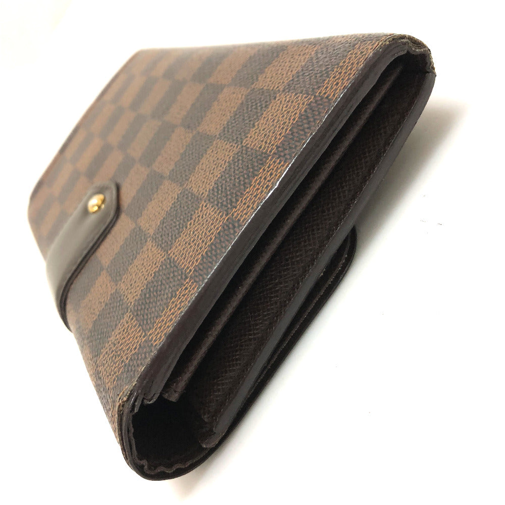 LOUIS VUITTON N61747 ダミエ ポルトフォイユ・システィナ 長財布 ウォレット フラップ 長財布 ダミエキャンバス ユニセックス エベヌ ブラウン