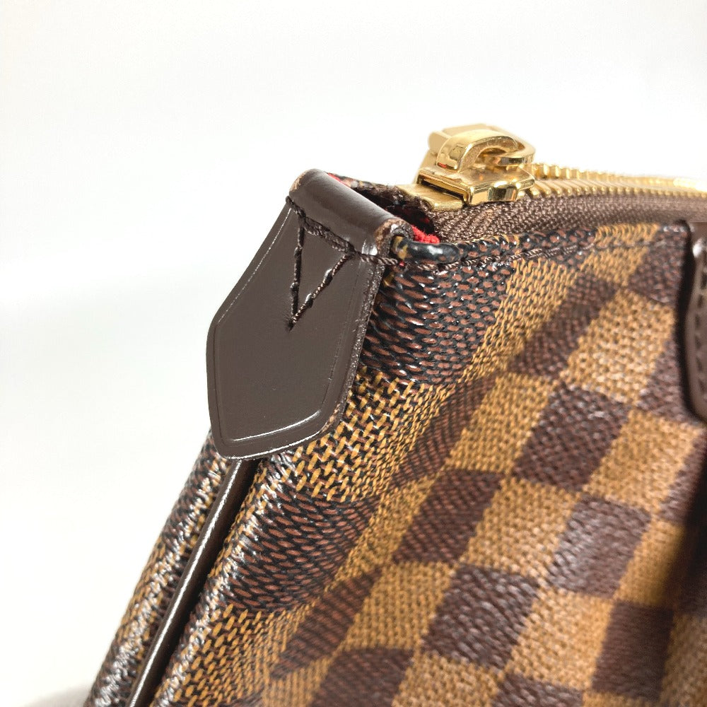 Louis Vuitton N41103 Damier Westminster GM Bag Tote Bag bahu Beg Damier Canvas Wanita Ebene Brown