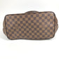 Louis Vuitton N41103 Damier Westminster GM Bag Tote Bag bahu Beg Damier Canvas Wanita Ebene Brown