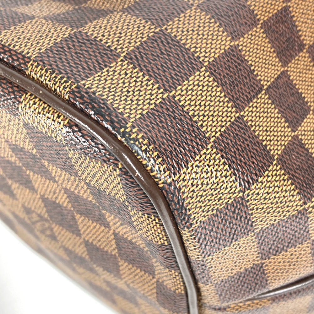 Louis Vuitton N41103 Damier Westminster GM Bag Tote Bag bahu Beg Damier Canvas Wanita Ebene Brown